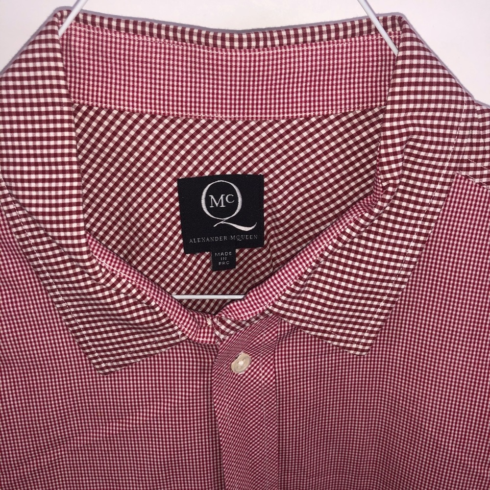 Alexander McQueen McQ Red Gingham Shirt